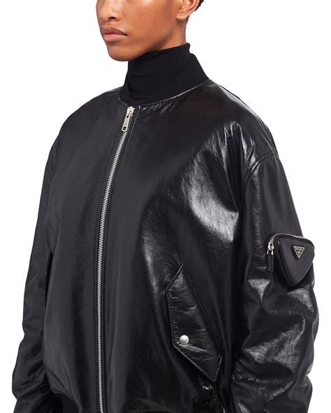 prada bomberjacke|prada nappa bomber jacket.